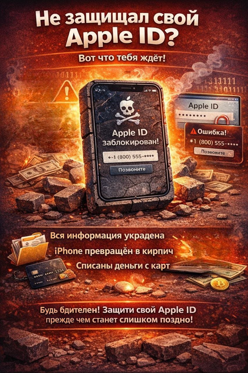 Защити свой apple id