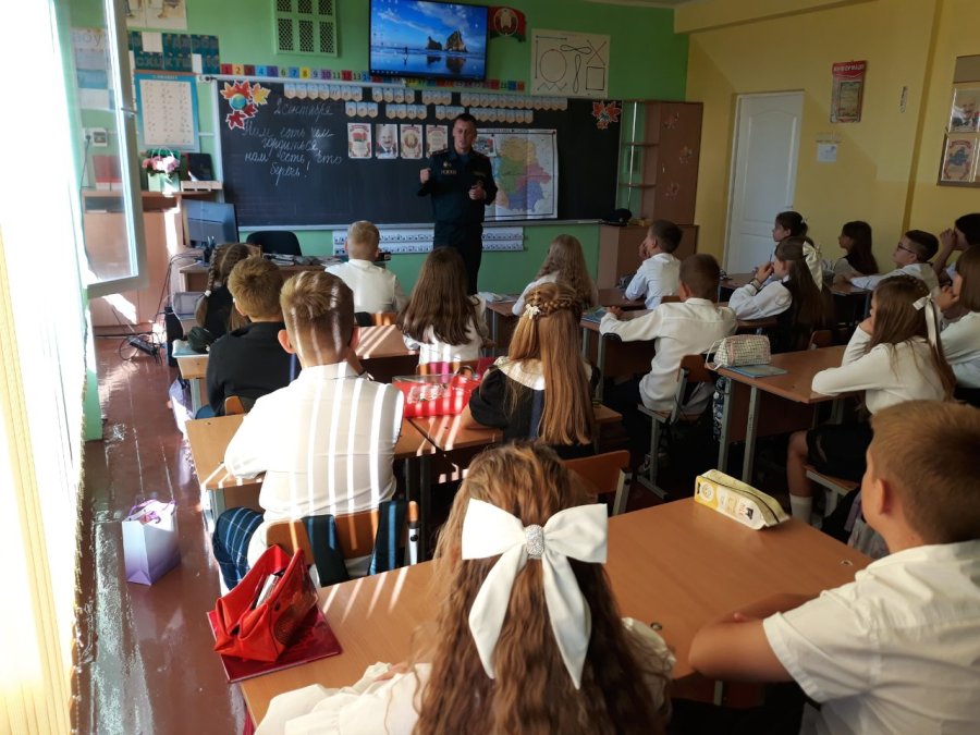 Урок безопасности с начальником ПАСЧ-2