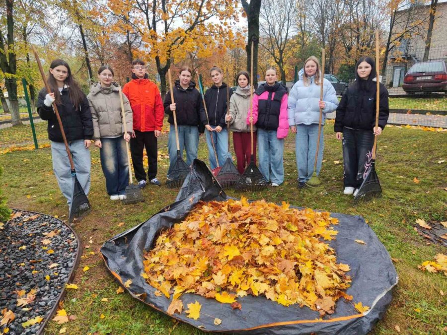 Осенний гимназический субботник «Вместе за чистоту и красоту!»